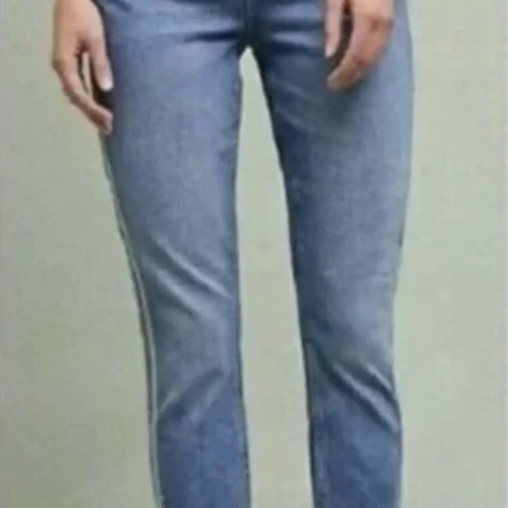 Anthropologie Pilcro Jeans Silver metallic stripe 32 - Picture 2 of 9